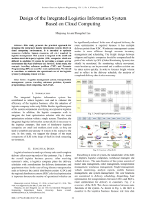 Design of the Integrated Logistics Information System Based