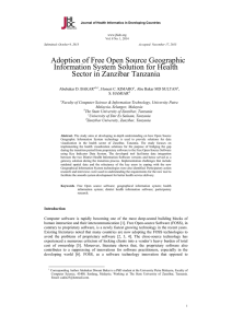 Adoption of Free Open Source Geographic Information System