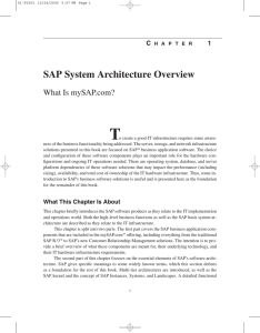 SAP System Architecture Overview