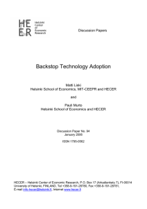 Backstop Technology Adoption