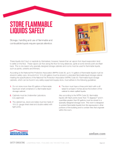 Store Flammable Liquids Safely