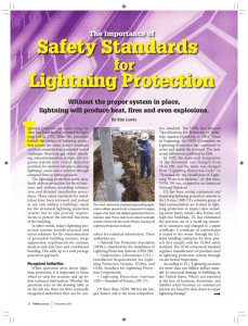 Safety Standards Lightning Protection