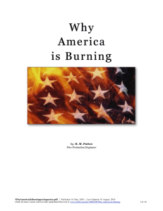 Why America is Burning - The World Fire Safety Foundation