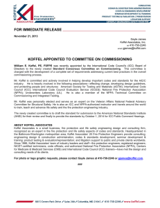 Bill Koffel appointed to Committee on Commissioning