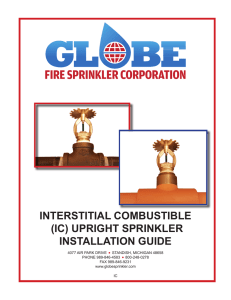 Interstitial Combustible Sprinkler Installation Guide