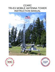 CCARC TRI-EX MOBILE ANTENNA TOWER INSTRUCTION MANUAL