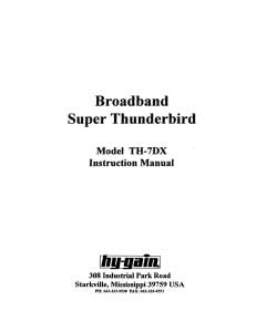 Hy-Gain TH-7DX manual