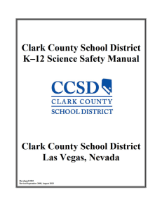 chemical science safety - Clark County School District
