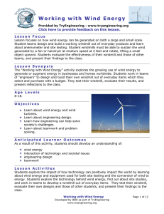 Working with Wind Energy
