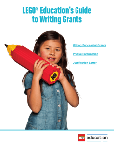 LEGO® Education`s Guide to Writing Grants