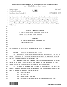 *MMC201* A Bill - Arkansas Oil and Gas Commission