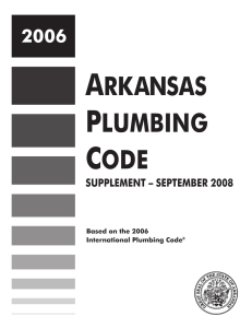 arkansas ode plumbing - International Code Council