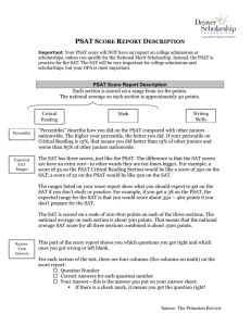 How to Understand PSAT Scores - Denver Scholarship Foundation