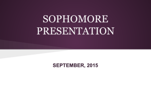 sophomore presentation - Notre Dame Preparatory