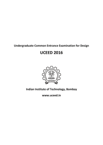 uceed 2016 - IIT Bombay