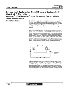 Data Bulletin Ground-fault Systems for Circuit Breakers Equipped