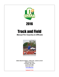 Table of Contents - Ohio High School Athletic Association
