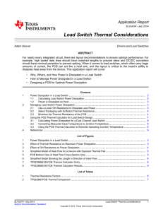 Load Switch Thermal Considerations