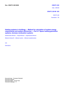Heating systems in buildings — Method for calculation of system