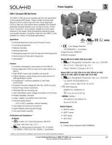 SDN-C Compact DIN Rail Series Catalog Pages