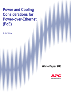 Power and Cooling Considerations for Power-Over