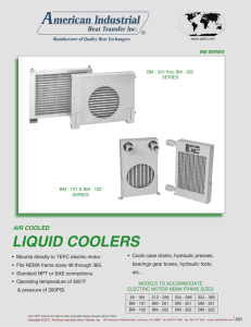 LIQUID COOLERS - American Industrial Heat Transfer, Inc.