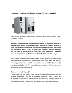 new heat dissipation concept for power supplies