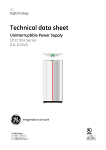 LP11 924 Series - GE Industrial Solutions