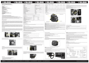Electric actuator - series 86 mod. VB030M-VB350M