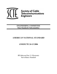 Electronic Surveillance Standard (2006)