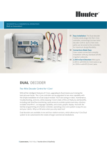 dual® decoder - Hunter Industries