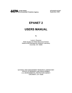 EPANET 2 Users Manual