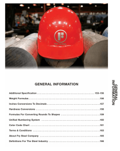 General Info - The Fry Steel Company`s Website