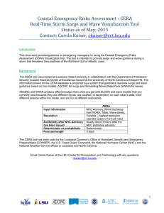 tutorial - Coastal Emergency Risks Assessment