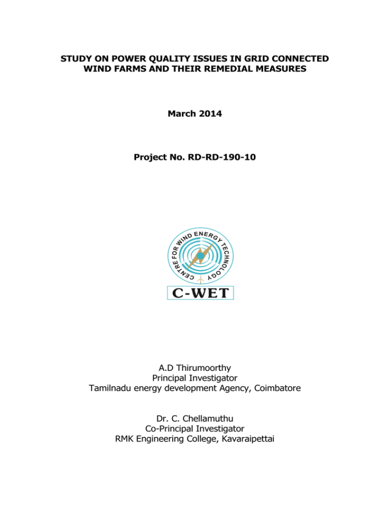 STUDY ON POWER QUALITY ISSUES IN GRID CONNECTED