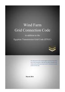 Wind Farm Grid Connection Code.