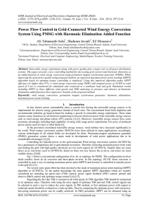 Power Flow Control in Grid-Connected Wind Energy Conversion