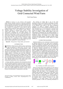 Voltage Stability Investigation of Grid Connected Wind Farm