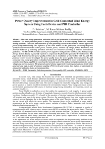 Power Quality Improvement in Grid Connected Wind