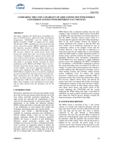 Comparing the LVRT Capability of Grid Connected Wind Energy