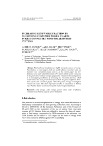 INCREASING RENEWABLE FRACTION BY SMOOTHING