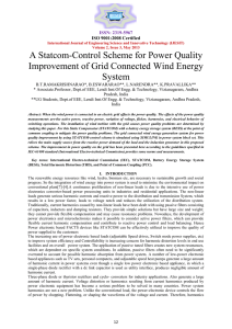 A Statcom-Control Scheme for Power Quality Improvement of Grid