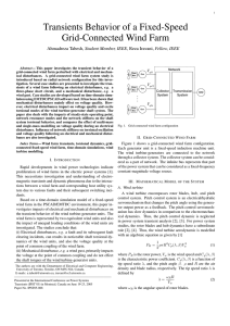 Transients Behavior of a Fixed-Speed Grid