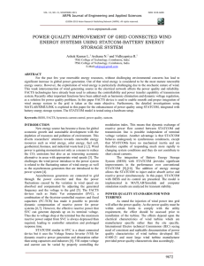 power quality improvement of grid connected wind