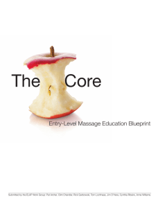 The Core: Entry-Level Massage Education Blueprint