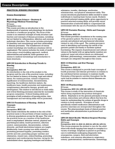 Course Descriptions - Standard Healthcare Services Inc., College of