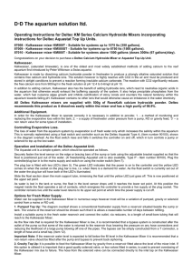 Kalkwasser Mixer Instructions