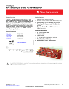 RF Sampling S-Band Radar Receiver