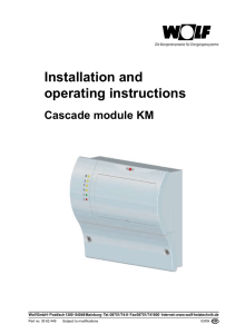 3062449 KM Cascade module Installation and operating