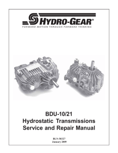 BDU-10/21 - Hydro-Gear